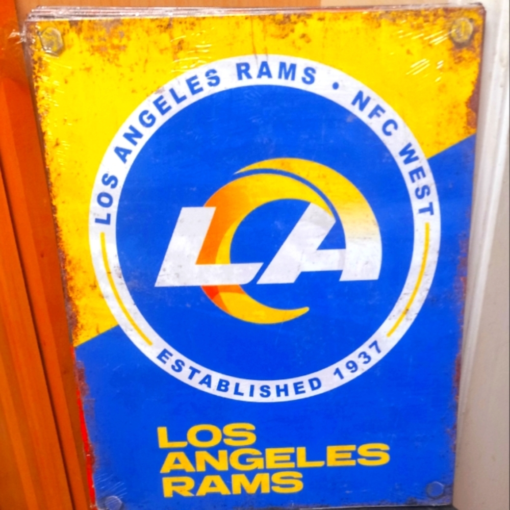 NFL Los Angeles Rams Metal Sign